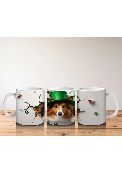 Şapkalı Köpek ve Bahar Yaprakları – Baskılı Kahve Kupası indirimleri