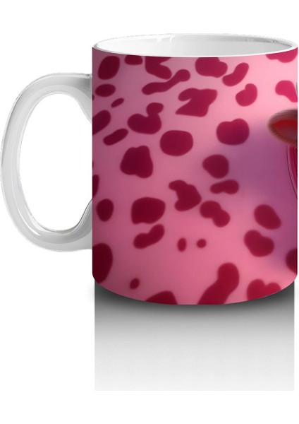 Kalpli Leopar Desenli Zemin Üzerinde Sevimli Boğa – Baskılı Kahve Kupası fiyatları