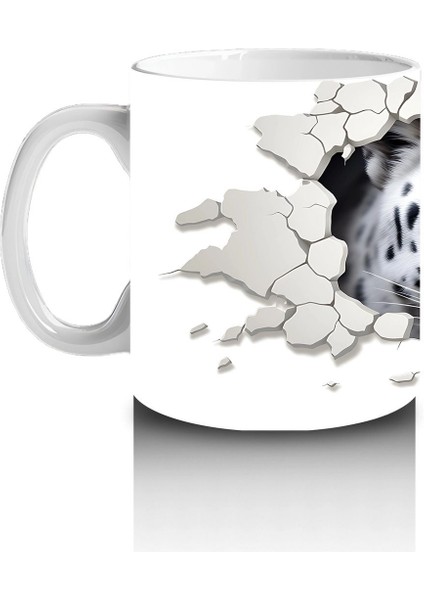 Çatlak Duvar Arasından Bakan Kaplan – Baskılı Kahve Kupası fiyatları