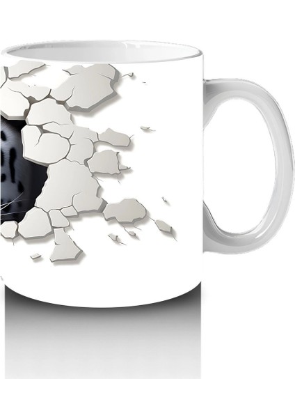 Çatlak Duvar Arasından Bakan Kaplan – Baskılı Kahve Kupası fırsatları