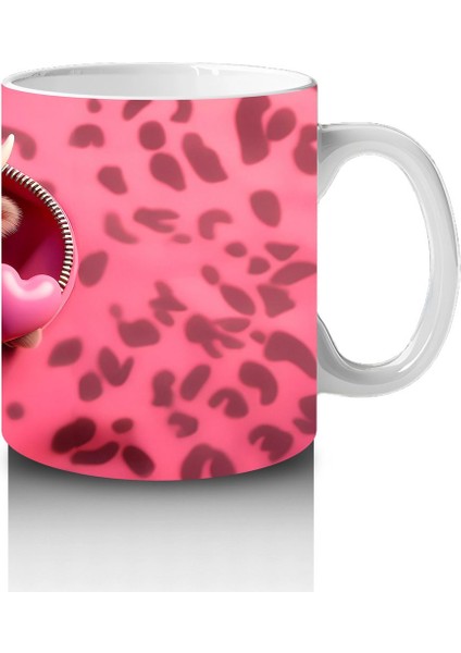 Leopar Desenli Aşık Ayıcık – Baskılı Kahve Kupası fırsatları