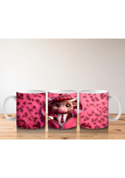 Leopar Desenli Aşık Ayıcık – Baskılı Kahve Kupası indirimleri