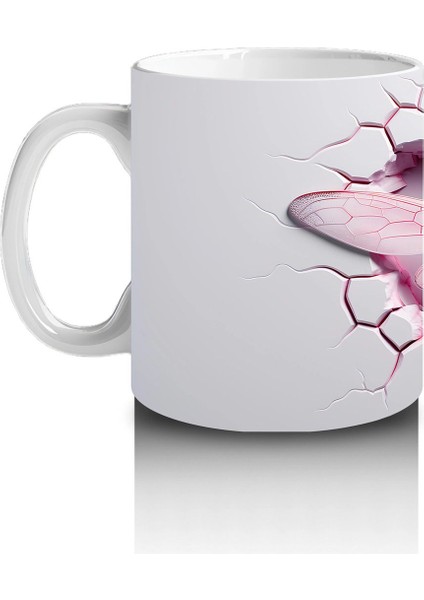 Kırık Duvar Arasında Zarif Yusufçuk – Baskılı Kahve Kupası fiyatları