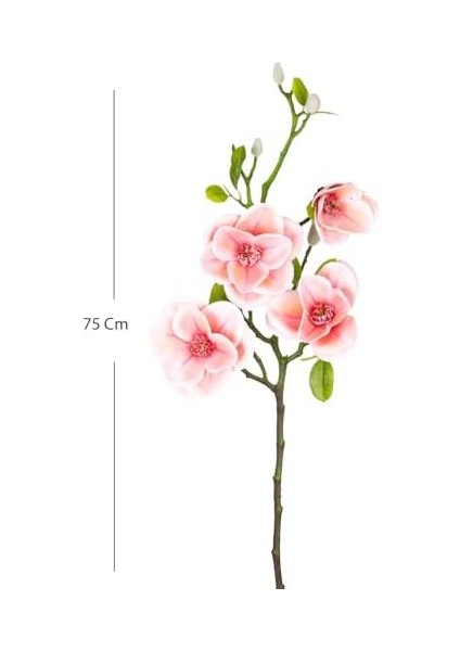 Yapay Çiçek Manolya Dal Pembe 75 Cm. fiyatları