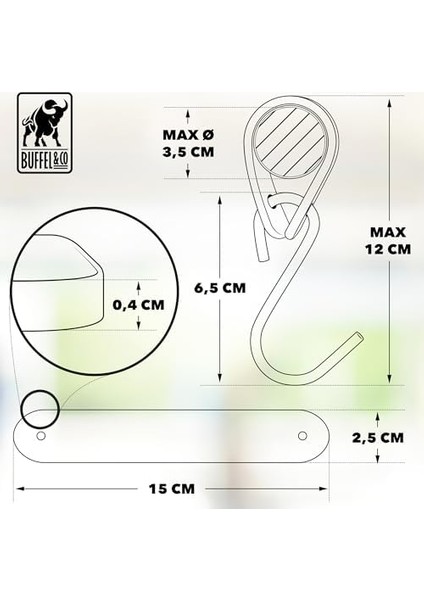 Deri Çok Amaçlı S Kanca, Kancalı Tutacak, Deri Askı Aparatı - Siyah modelleri