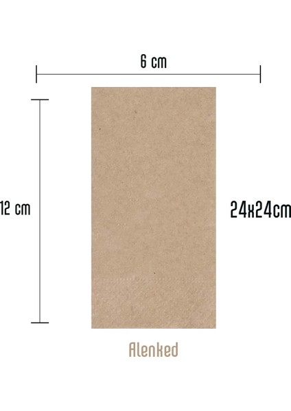 Garson Katlama Kraft Kağıt Peçete 24X24 20'li fiyatları