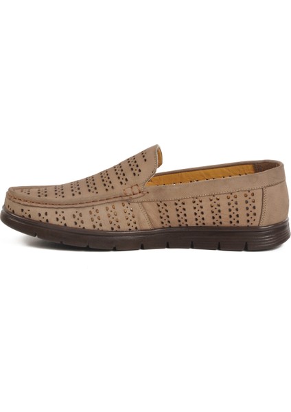 Kum Nubuk Hakiki Deri Jel Tabanlı Erkek Günlük Ayakkabı 005 M fiyatları