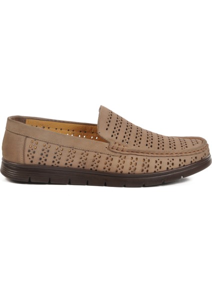 Kum Nubuk Hakiki Deri Jel Tabanlı Erkek Günlük Ayakkabı 005 M modelleri