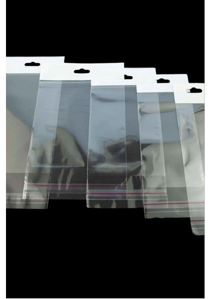 6X25CM Şeffaf Bantlı Yapışkanlı Opp Parlak Jelatin Poşet Bijuteri Aksesuar Paketleme Poşeti 100 Ad fiyatları