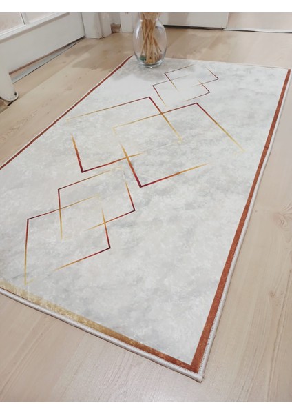 Deluxe Platin 70 x 120 cm. Kaymaz Taban Banyo Halısı, Paspası modelleri