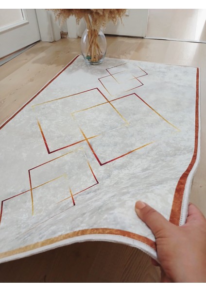 Deluxe Platin 70 x 120 cm. Kaymaz Taban Banyo Halısı, Paspası fırsatları