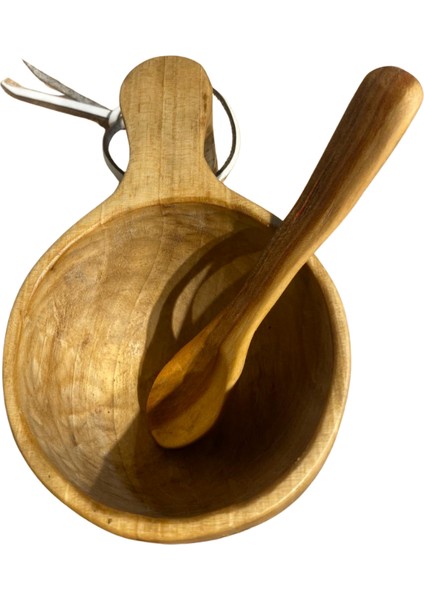 El Yapımı Dut Ağacı Kuksa Bardak – Model No: 27