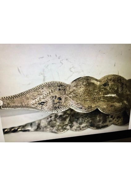 Gümüş Osmanlı Tuğralı Şeker Tutacağı 44 Gram Ağırlığında