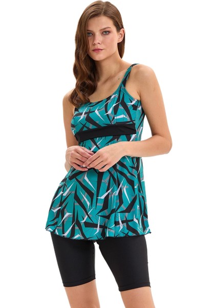 Kadın Yeşil Tesettür Mayo