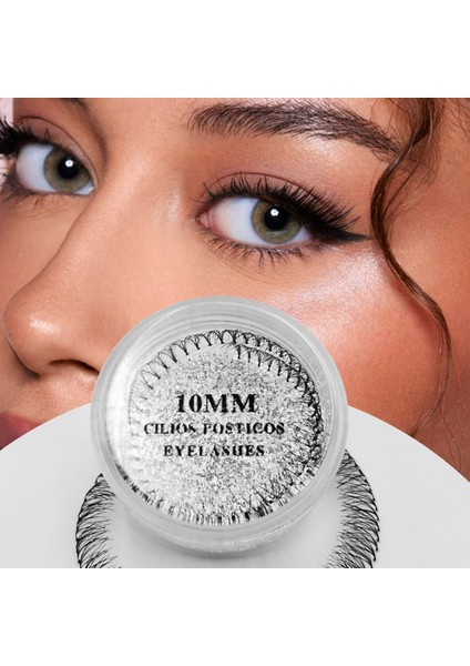 Klasik Ekspres Kirpik; İpli Kirpik; 10MM 3 Ip ; Hızlı Kirpik Siyah