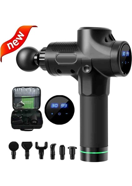 İyisi Yok Masaj Tabancası Elektrikli Derin Kas Masajı Vücut Gevşeme Egzersiz Fitness Çantalı