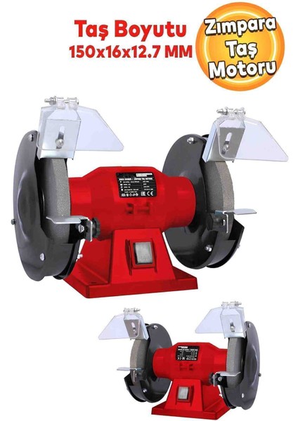 Zımpara Taş Motoru Bıçak Makas Balta Bileme Makinesi 150 mm