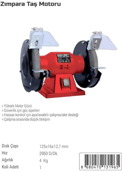 Zımpara Taş Motoru Bıçak Makas Balta Bileme Makinesi 150 mm fırsatları