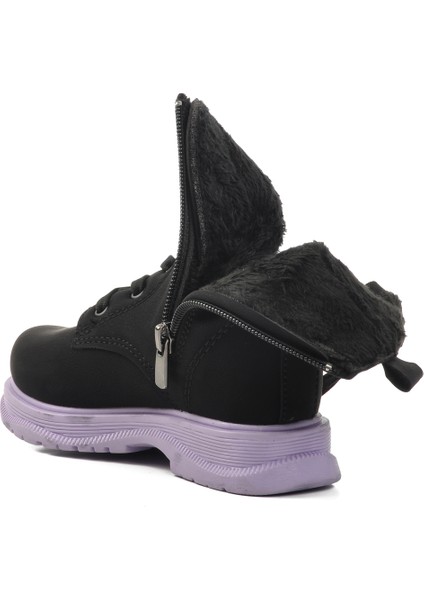 Siyah-Lila Poliüretan Çocuk Bot Leonis P fırsatları
