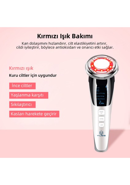Akıllı Güzellik Robotu – 5 Mod, Sıcak/Soğuk Kompres, EMS Mikro Akım, Cilt Germe & Temizleme fiyatları