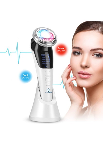 Akıllı Güzellik Robotu – 5 Mod, Sıcak/Soğuk Kompres, EMS Mikro Akım, Cilt Germe & Temizleme modelleri