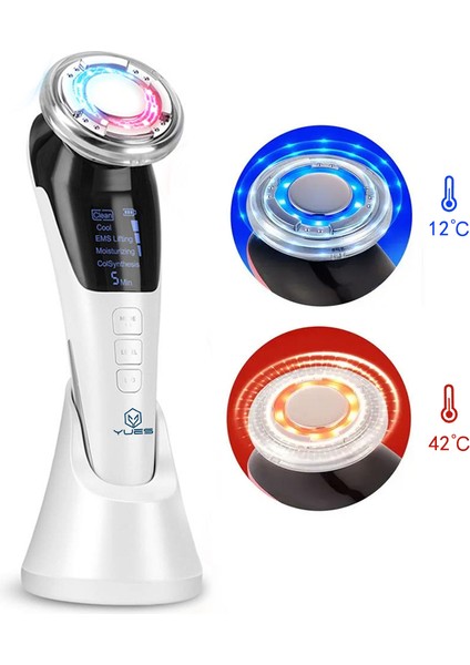 Akıllı Güzellik Robotu – 5 Mod, Sıcak/Soğuk Kompres, EMS Mikro Akım, Cilt Germe & Temizleme fırsatları