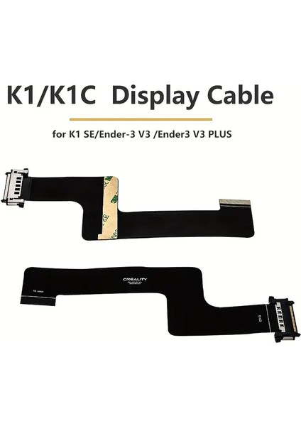 K1/K1C/ENDER 3V3 Ekran Bağlantı Kablosu Siyah Fpc Kablo L162MM, K1C Ender 3V3 3D Yazıcı Için fırsatları