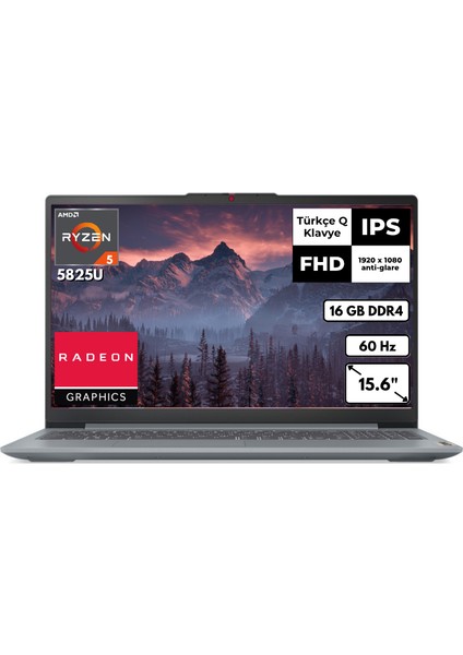 Ideapad Slim 3 Amd R7-5825U 16 GB 1 Tbssd Radeon Graphics 15.6" Fhd Windows 11 Home Taşınabilir Bilgisayar 82XM00U4TXAT8