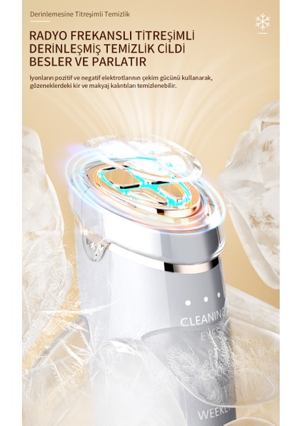 Akıllı Güzellik Robotu – 6 Mod, Sıcak/Soğuk Kompres, RF Cilt Bakım, Cilt Germe & Temizleme, Şarjlı modelleri