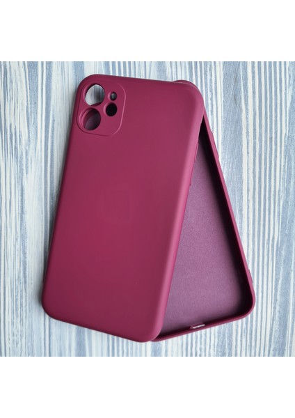 iPhone 11 Uyumlu Kamera Korumalı Lansman Içi Kadife Silikon Kılıf