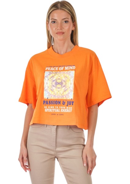 Lina Kadın Turuncu Tişört 15290576 fiyatları