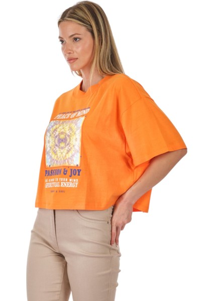 Lina Kadın Turuncu Tişört 15290576 modelleri