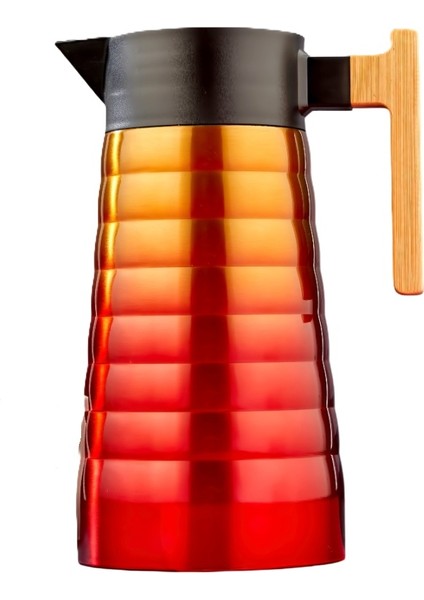 Akıllıelma-Cooker 2l Çelik Termos CKR2097 Sarı Kırmızı