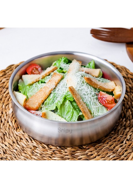 Inoxa - Paslanmaz Çelik Salata Kasesi 20 cm Meyve Salata Kasesi fiyatları