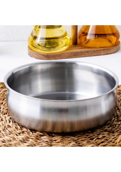 Inoxa - Paslanmaz Çelik Salata Kasesi 20 cm Meyve Salata Kasesi fırsatları