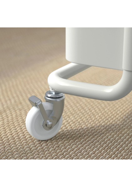 Råskog Servis Arabası 35 x 45 x 77 cm Çelik Beyaz Tekerlekli Çok Yönlü Kullanım modelleri
