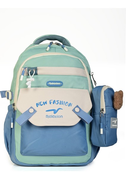 1513 Çok Gözlü Okul ve Günlük Sırt Çantası – Mini Aksesuar Hediyeli