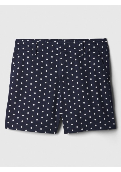 Kadın Koyu Mavi 5" Mid Rise Downtown Khaki Şort fırsatları