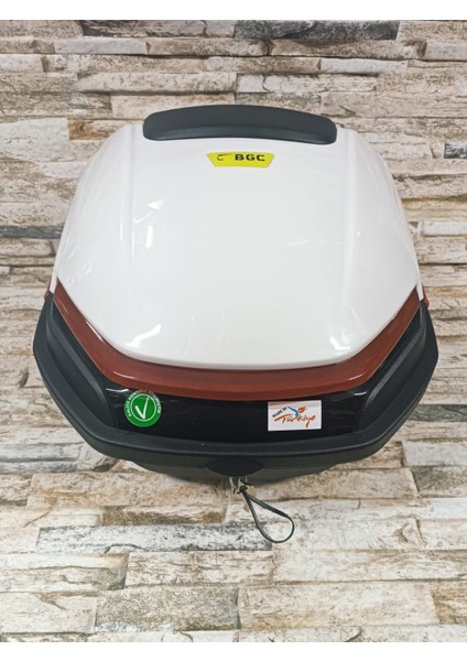 Motosiklet Arka Çanta 32 Lt Top Case Beyaz