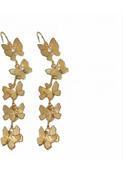 Şıklığınızı Tamamlayacak Taşlı Kelebek Küpe indirimleri