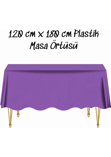 Masa Örtüsü Plastik Tek Kullanımlık Masa Örtüsü Renkli 120X180 cm
