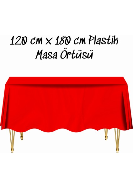 Masa Örtüsü Plastik Tek Kullanımlık Masa Örtüsü Renkli 120X180 cm