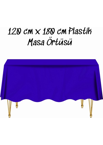 Masa Örtüsü Plastik Tek Kullanımlık Masa Örtüsü Renkli 120X180 cm