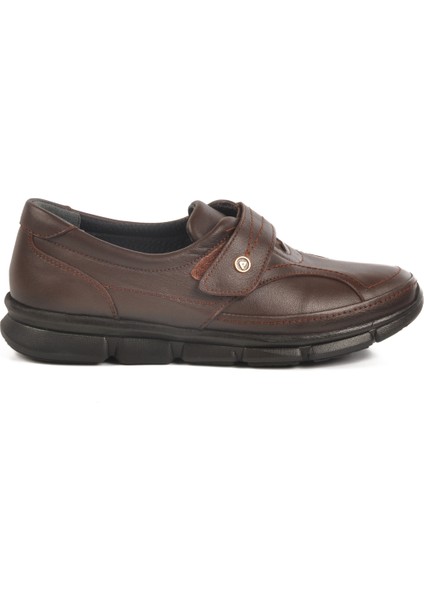 Kahve Hakiki Deri Kadın Günlük Ayakkabı 604 Z modelleri
