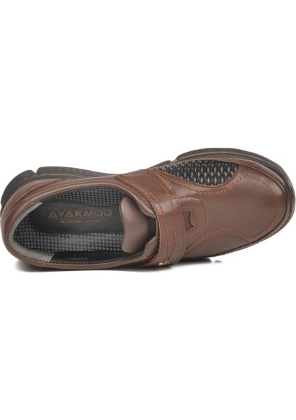 Kahve Hakiki Deri Kadın Günlük Ayakkabı 604 Z fırsatları