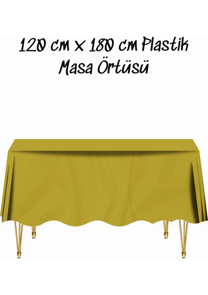 Masa Örtüsü Plastik Tek Kullanımlık Masa Örtüsü Renkli 120X180 cm