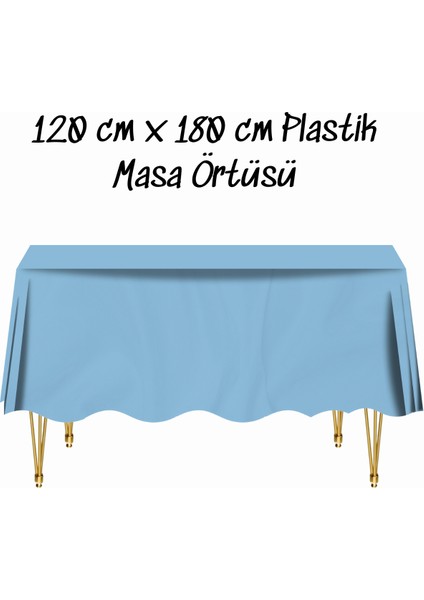 Masa Örtüsü Plastik Tek Kullanımlık Masa Örtüsü Renkli 120X180 cm