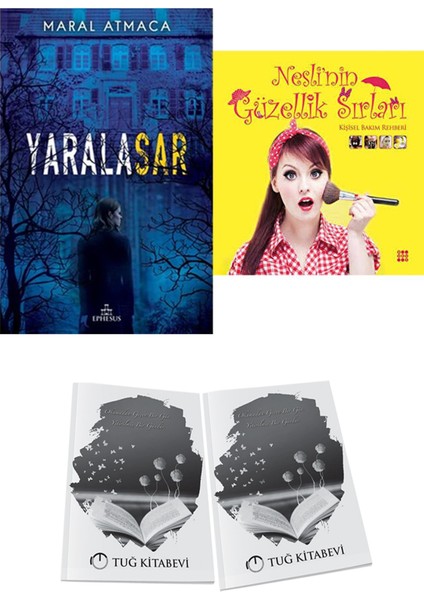 Nesli’nin Güzellik Sırları ve Ephesus Yayınları Yaralasar 1 Maral Atmaca 2li Set + Hediyeli