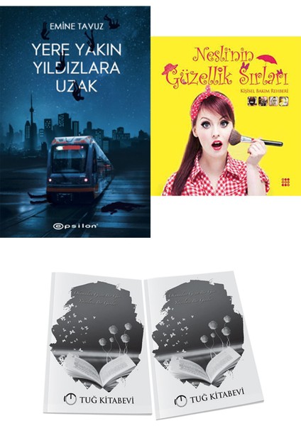 Nesli’nin Güzellik Sırları ve Epsilon Yayınevi Yere Yakın Yıldızlara Uzak Emine Tavuz 2li Set + Hediyeli