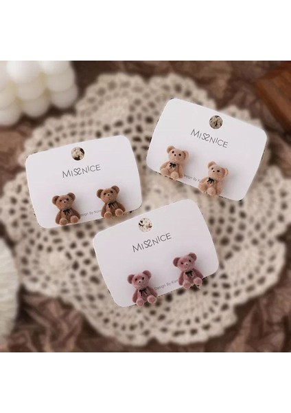 Sevimli Peluş Ayı Küpe ile Tarzınıza Eğlenceli Bir Dokunuş modelleri